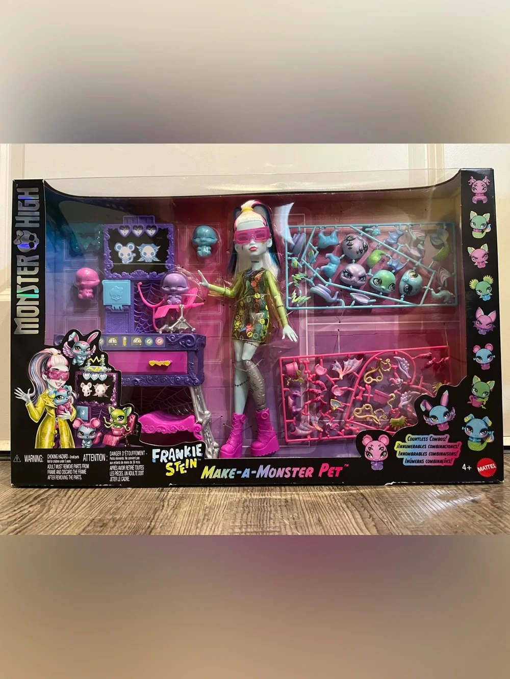 Mattel Monster High Frankie Stein Make-a-Monster Pet Doll Playset New